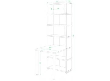 Письменный стол СБ-10М / 6 ВКВ