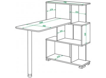 Письменный стол СЛ-5-3СТ БЕНБЕ
