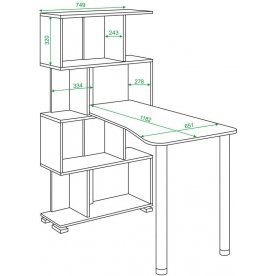 Письменный стол Валевро-5-4СТ-2