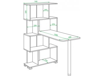 Письменный стол СЛ-5-4СТ БЕНБЕ