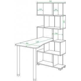 Письменный стол СЛ-5СТ-2 Н