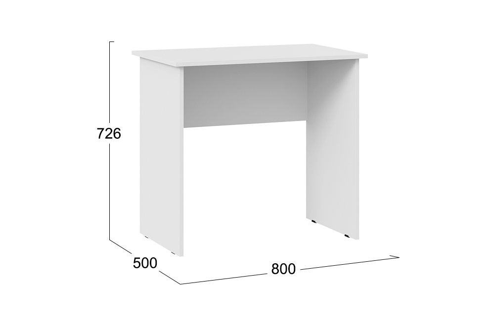 Письменный стол Тип 14 800 белый ясень