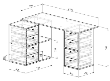 Письменный стол Прайм-76