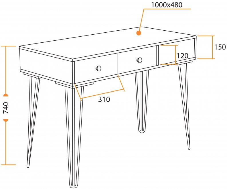 Письменный стол WD-05 light