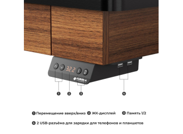 Компьютерный стол ERK-ED-I55-WN