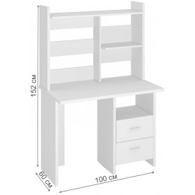 Компьютерный стол с надстройкой 100х60