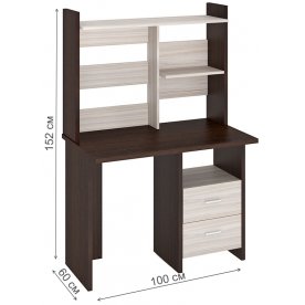 Компьютерный стол с надстройкой 100х60