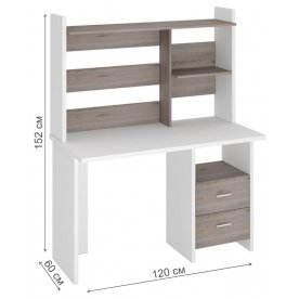 Компьютерный стол с надстройкой 120х60