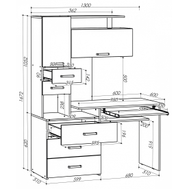 Компьютерный стол Джаз-17