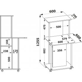 Компьютерный стол КСТ-12