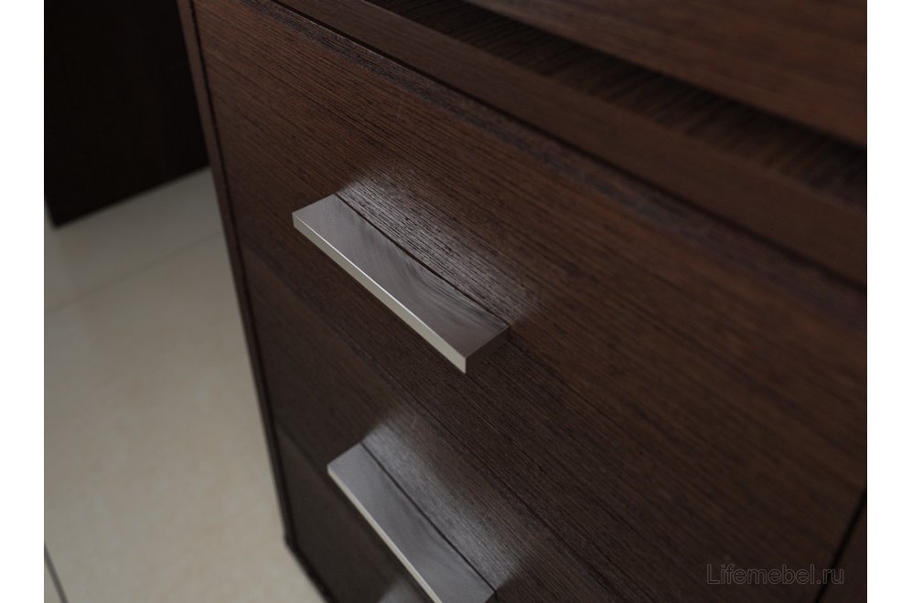 Стол компьютерный Белора-60 правый белый жемчуг / венге