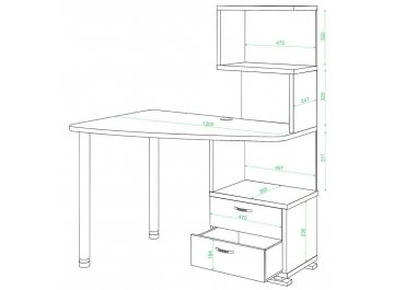 Компьютерный стол СКМ-60