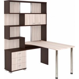 Стол компьютерный СР-420-130 левый венге / карамель / карамель