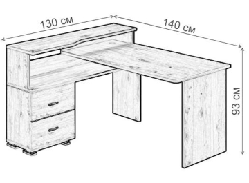 Письменный стол Жаспера-620/140 C