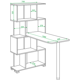 Письменный стол СЛ-5-4СТ