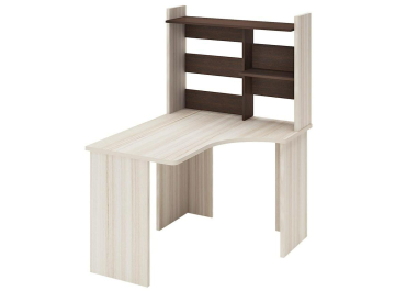 Письменный стол СКЛ-Угл120+НКЛ-100 БЕ ЛЕВ карамель / венге