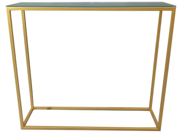 Консольный столик Akur Loft Norman 1200 золото / матовое стекло