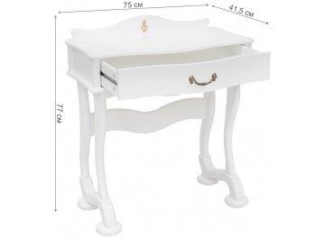 Консольный столик Стол туалетный Джульетта молочный дуб