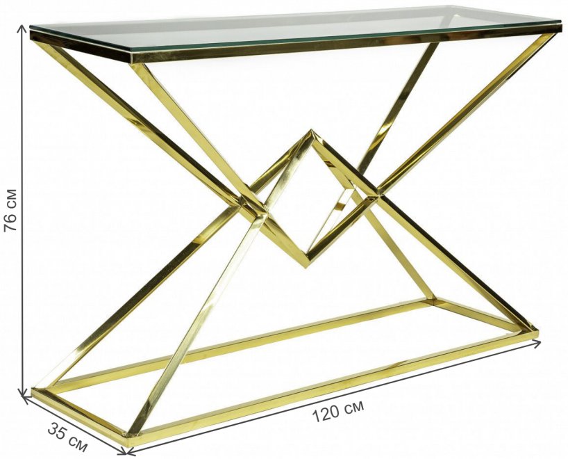 Консольный столик Pyramid gold