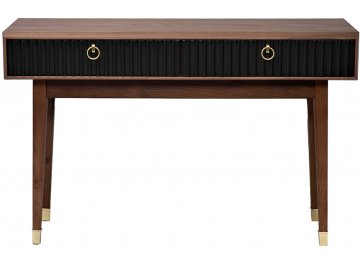 Консольный столик Тиа темный орех / черный