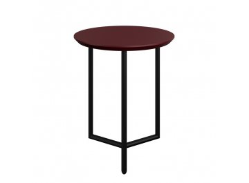 Приставной столик Miramar тёмно-красный / черный