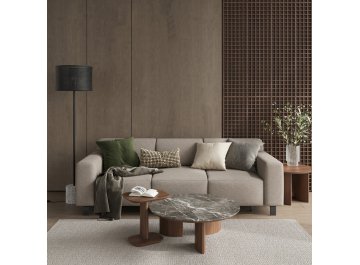 Приставной столик Olimar на тумбе орех