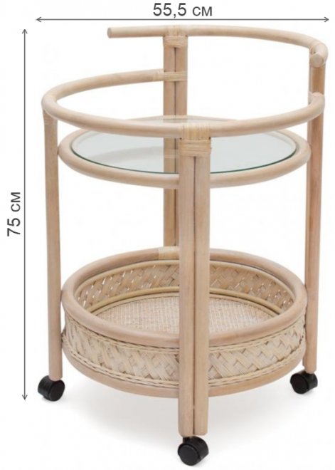 Сервировочный стол Andrea/Андреа TCH White (белый)