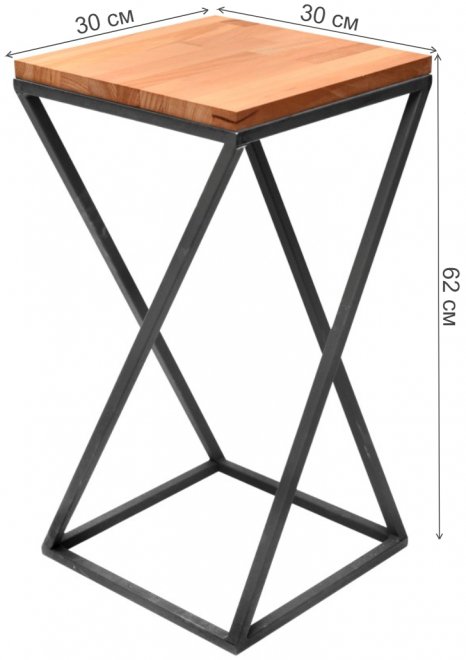 Столик под кашпо Loft 60 черный