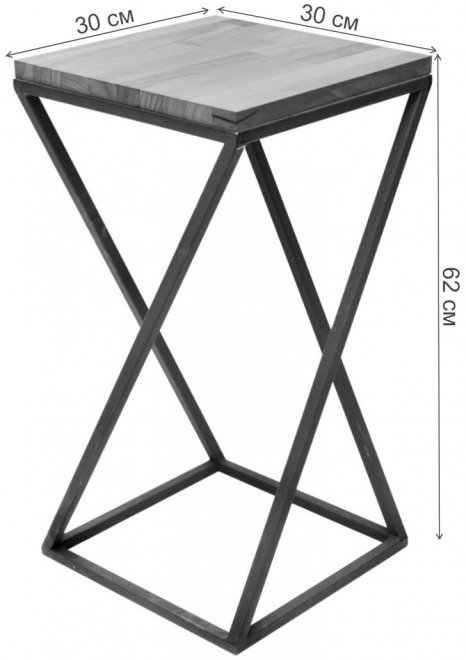 Столик под кашпо Loft 60 белый