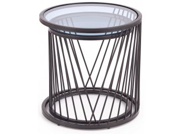 Кофейный столик Antilla дымчатый / черный