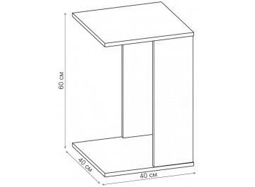 Кофейный столик Софт-1 СЖ.029.400-00 дуб светлый