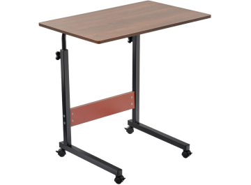 Приставной столик Ролл темное дерево / черный 