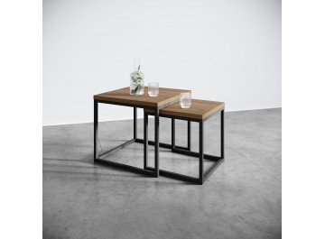 Журнальный столик SET LOGIC NEW graphit/черный