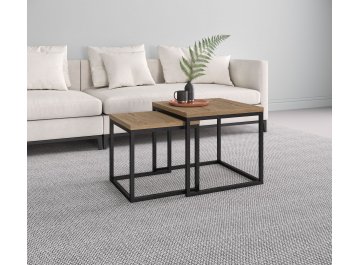 Журнальный столик SET LOGIC NEW mokko/черный