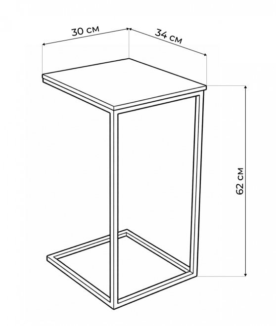 Журнальный столик Геркулес серый мрамор
