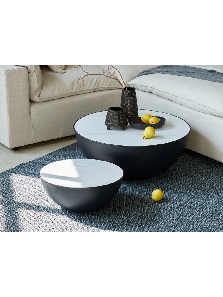 Столик журнальный Aweto major белый / черный