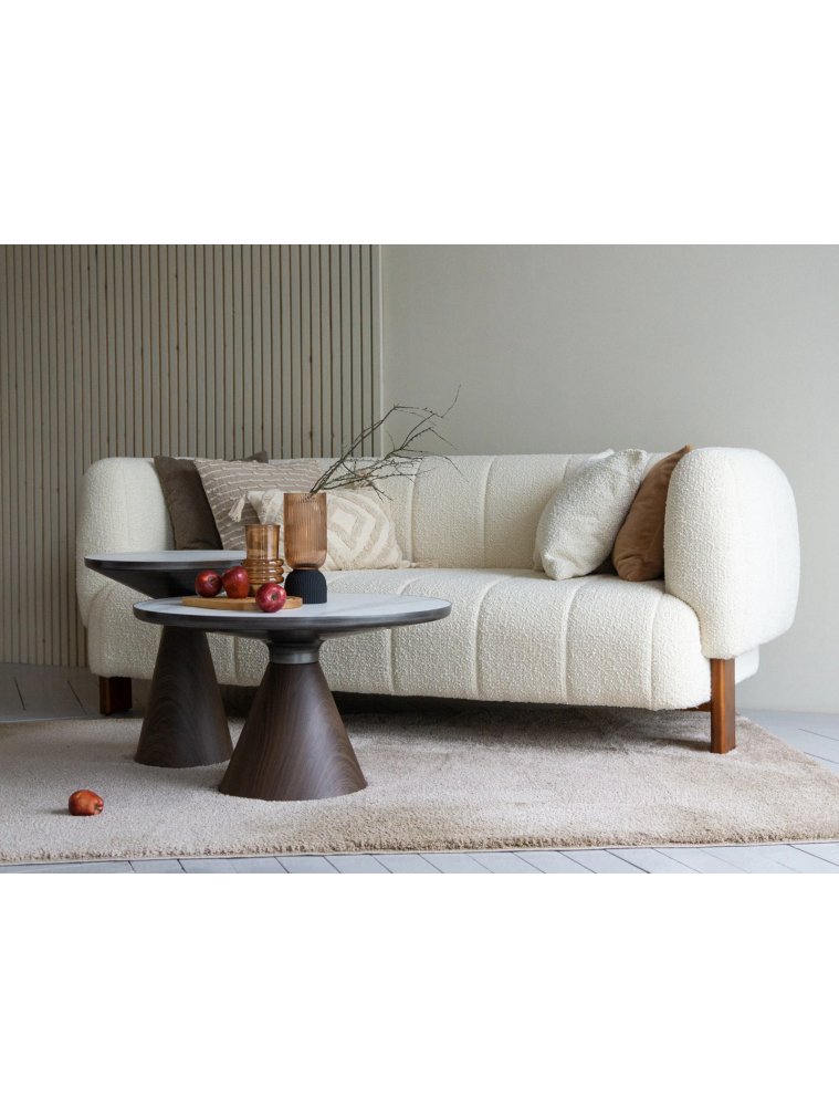 Столик журнальный Fis mid коричневый / белый