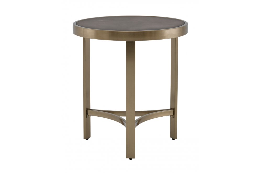 Журнальный столик Маретта 50x50 серый / золотой