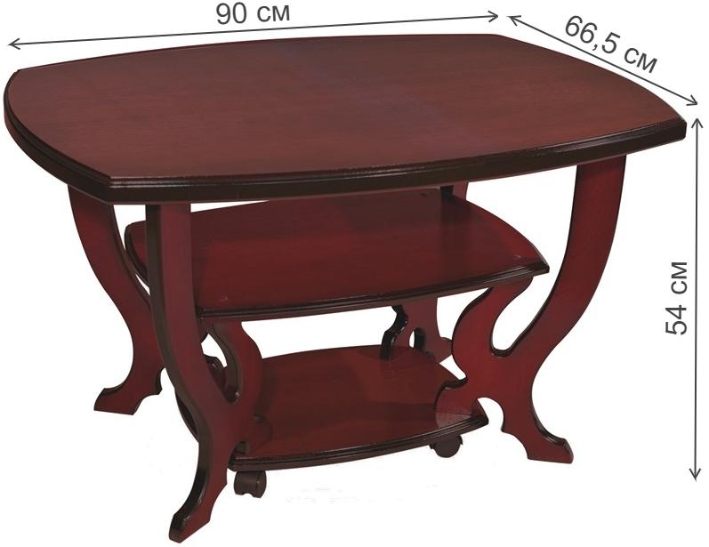 Журнальный столик Браун орех тёмный