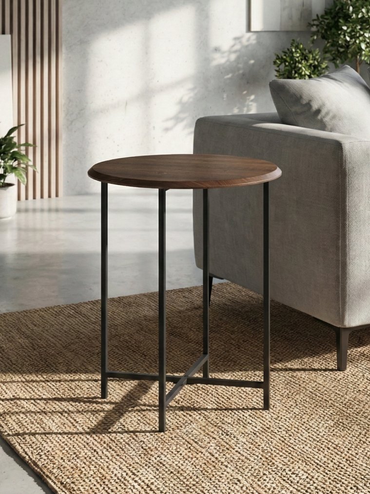 Журнальный столик Грейс орех кантри / черный