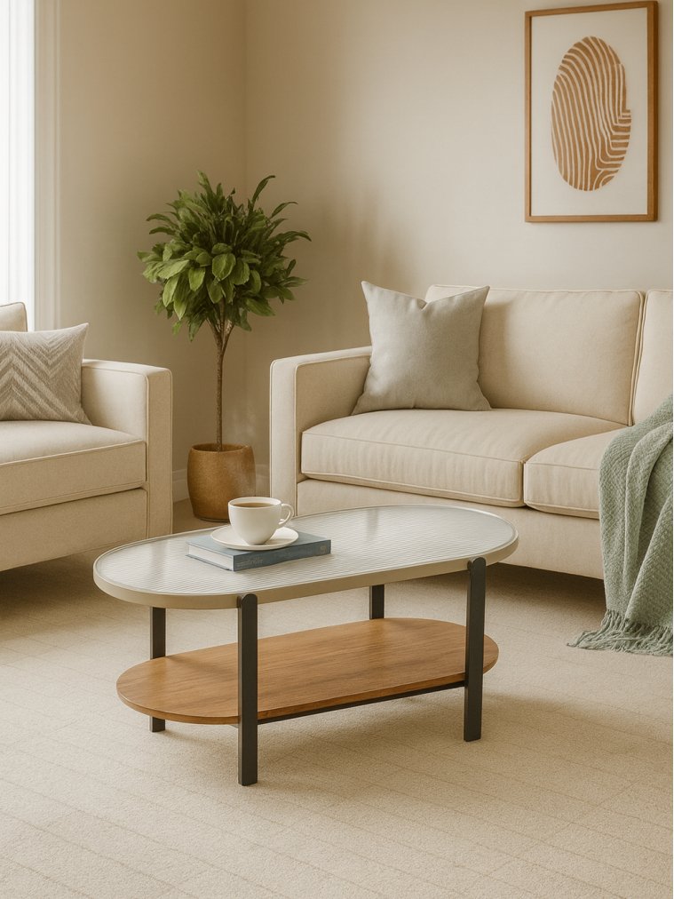 Журнальный столик Kamala прозрачное стекло