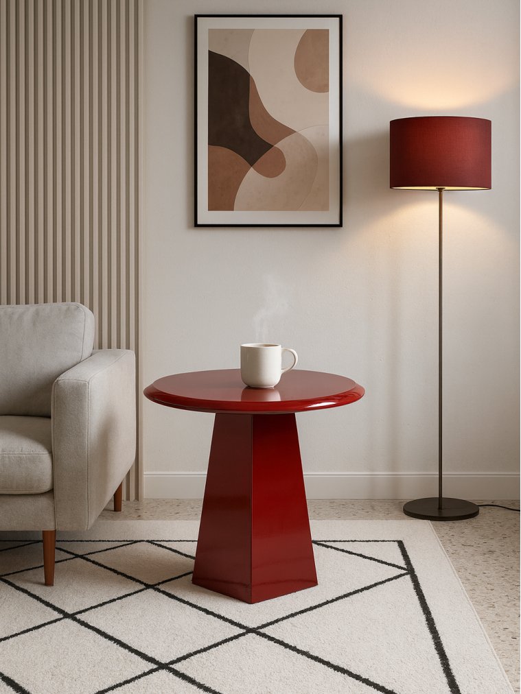 Журнальный столик Loca бордовый