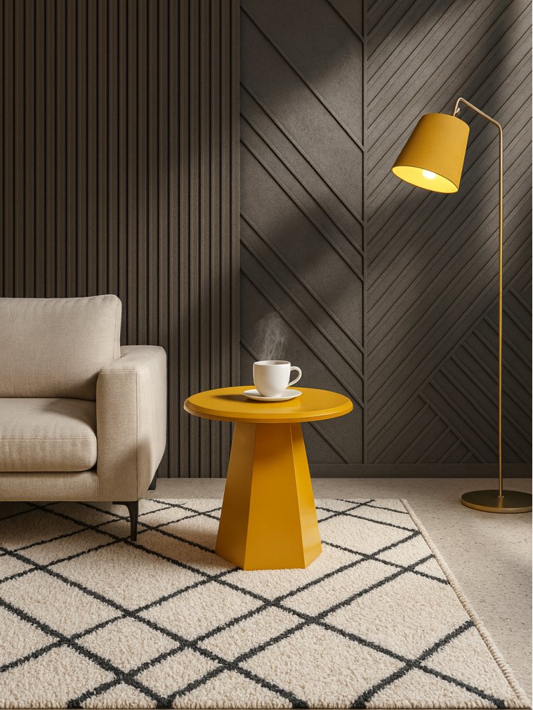 Журнальный столик Loca горчичный