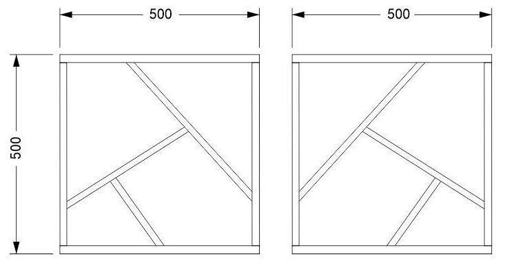 Журнальный столик Империал зеркало / черный