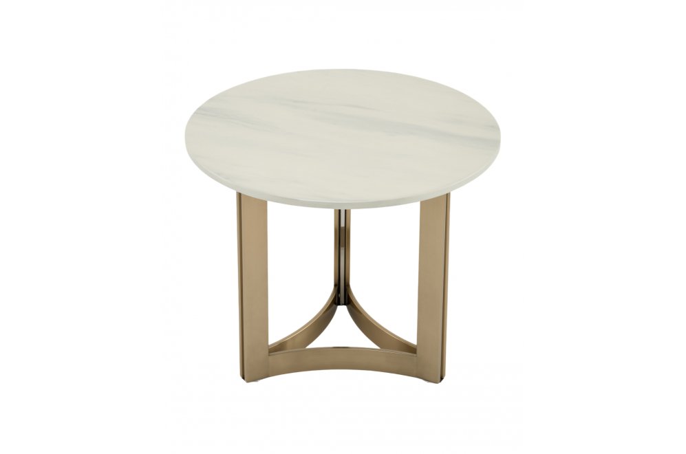 Журнальный столик Селин 60x60 белый / золотой