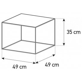 Журнальный столик KL-49-WHT-BLK