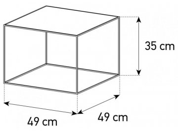 Журнальный столик KL-49-WHT-BLK