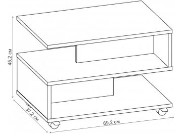 Кофейный столик Лабиринт-1 СЖ.019.700-00 дуб молочный / венге