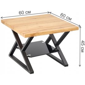 Журнальный столик Xena Square 60/60/45