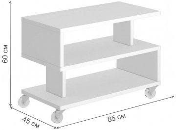 Журнальный столик Нобиле СЖ-1 БЕ белый